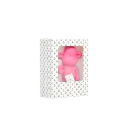 Ornament - Hang loose Aap Beeld 'The Legend' - Polyresin - Roze - 11x7x19cm