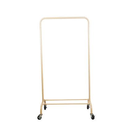 Kledingrek met wieltjes - Metaal - Zand - 80x40x155cm