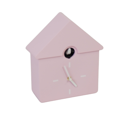 Klok- Wandklok Koekoeksklok - Licht Roze 24x27x9cm