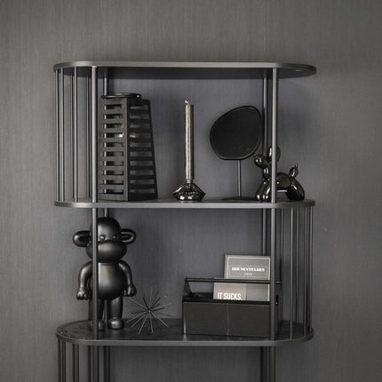 Lamp- Lantaarn/ Windlicht - Solar - Metaal - Zwart - 14x14x32,5cm