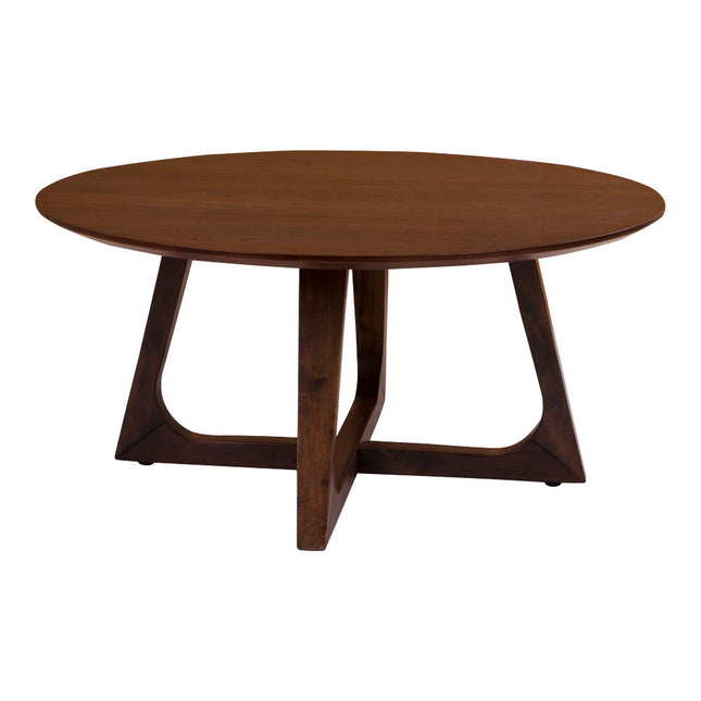 Hellerup Coffee Table - salontafel, notenfineer Ø75 x 36 cm