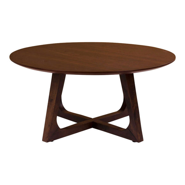 Hellerup Coffee Table - salontafel, notenfineer Ø75 x 36 cm