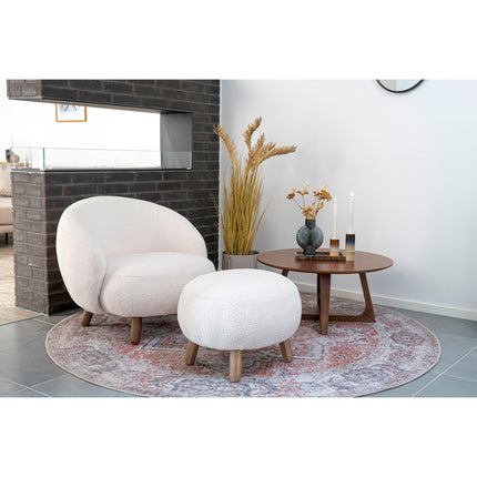 Hellerup Coffee Table - salontafel, notenfineer Ø75 x 36 cm