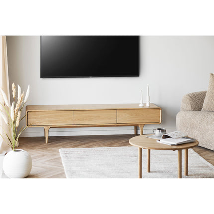 Jena Salontafel - Salontafel, eiken, naturel ø70X40 cm