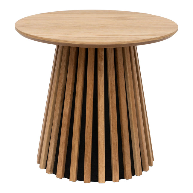 Osaka Bijzettafel - Bijzettafel, eikenfineer, naturel ø50x45 cm