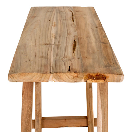 Girona Consoletafel - Consoletafel, teakhout, naturel 90x30x80 cm