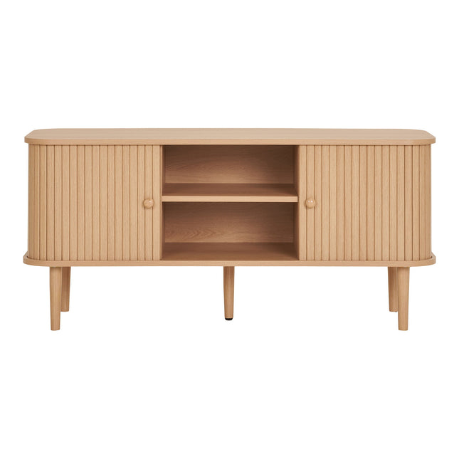 Nikko tv-meubel - tv-meubel, 2 deuren, naturel 113x40x52 cm