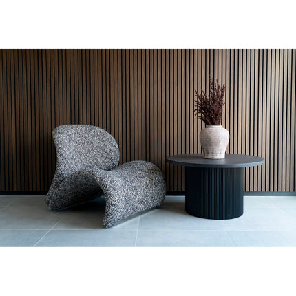 Boavista Salontafel - Salontafel, donkerbruin ø80x45 cm