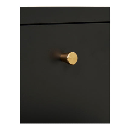 Dalby ladekast - 2 lades, staal, zwart, 40 x 40 x 59,5 cm