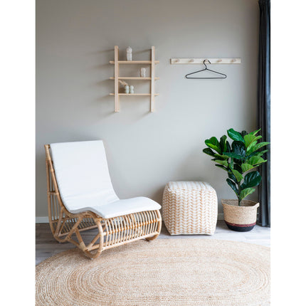 Bombay-vloerkleed - vloerkleed, gevlochten jute, naturel 140 x 200 cm