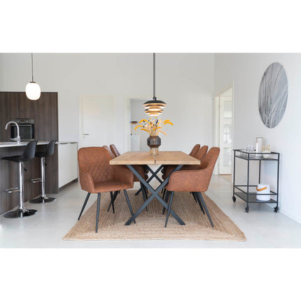 Bombay Rug - Vloerkleed, gevlochten jute, naturel 180x240 cm