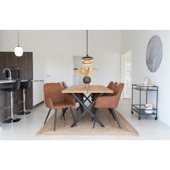 Bombay Rug - Vloerkleed, gevlochten jute, naturel 180x240 cm