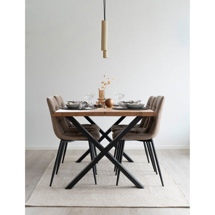 Menorca vloerkleed - Vloerkleed, 100% gerecycled plastic, zandkleurig 140x200 cm