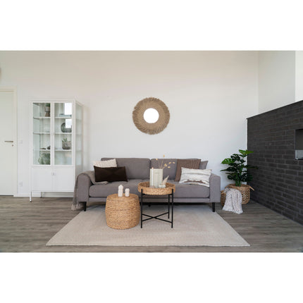 Menorca vloerkleed - Vloerkleed, 100% gerecycled plastic, zandkleurig 140x200 cm