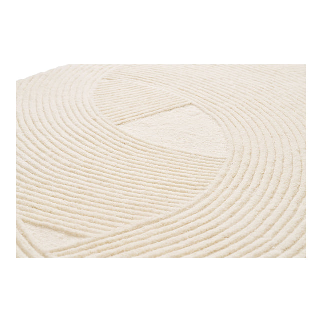 Pune Rug - Vloerkleed, handgetuft, ivoor 160x230 cm