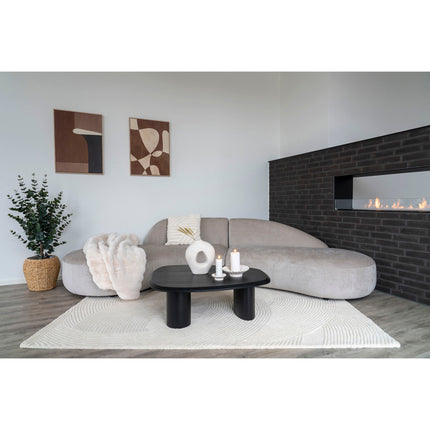 Pune Rug - Vloerkleed, handgetuft, ivoor 160x230 cm