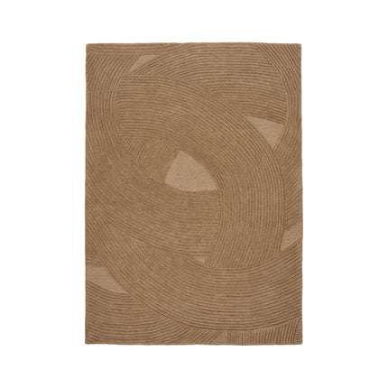 Pune Vloerkleed - handgetuft vloerkleed, bruin 160x230 cm