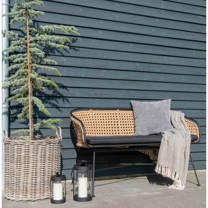 Caor Baskets - manden, kubu-rattan, naturel set van 4