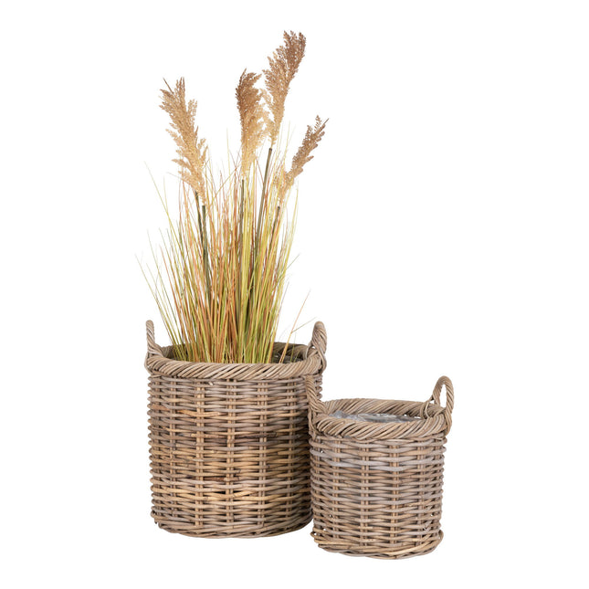 Gili Baskets - Manden, kubu rattan, naturel set van 2