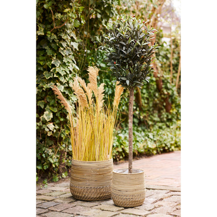 Moro Baskets - Manden, kubu rattan, naturel set van 2