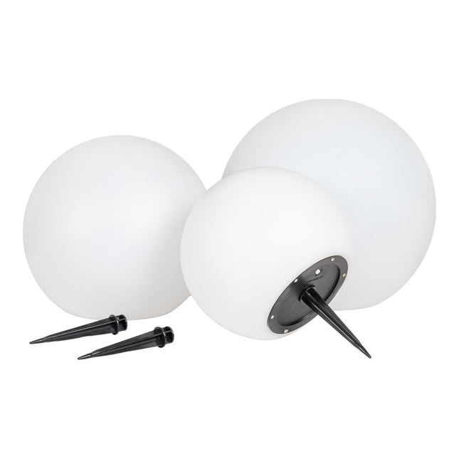 Lifton LED-lamp - oplaadbare lamp met geïntegreerd zonnepaneel, wit, set van 3