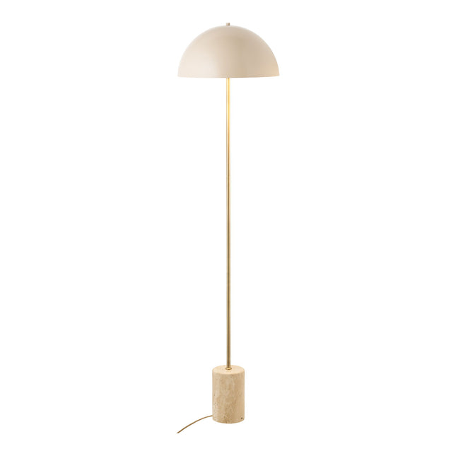 Sheffield Vloerlamp - Vloerlamp, marmer/metaal, beige