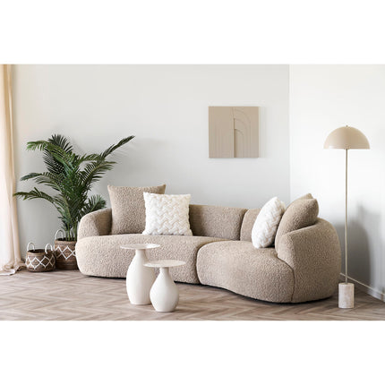 Sheffield Vloerlamp - Vloerlamp, marmer/metaal, beige