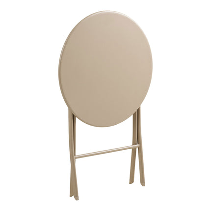 Arcas Bistro Set - bistroset, 2 stoelen en 1 tafel, polyester/staal, taupe
