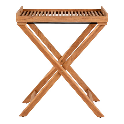 Ronda Dienbladtafel - Dienbladtafel, teakhout, naturel, 60x40x70 cm