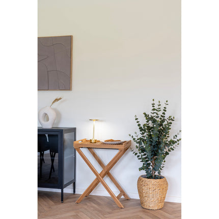 Ronda Dienbladtafel - Dienbladtafel, teakhout, naturel, 60x40x70 cm