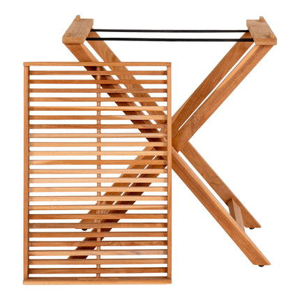Ronda Dienbladtafel - Dienbladtafel, teakhout, naturel, 60x40x70 cm