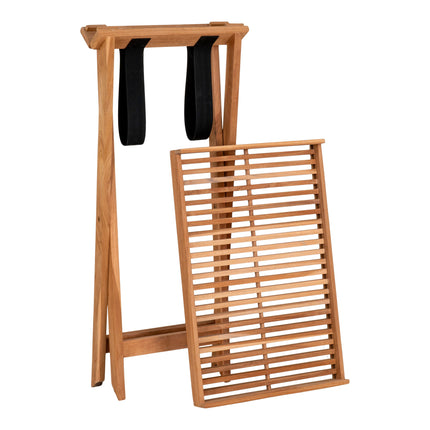 Ronda Dienbladtafel - Dienbladtafel, teakhout, naturel, 60x40x70 cm