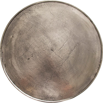 Interlagos salontafelset van 2, ruw nikkel met zwarte patina