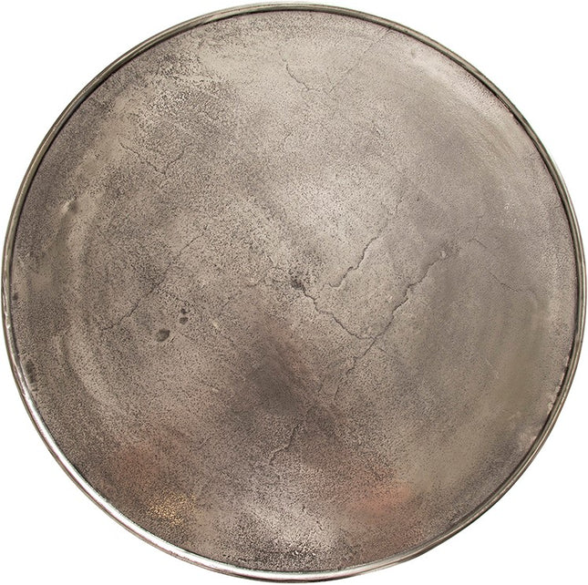 Interlagos salontafelset van 2, ruw nikkel met zwarte patina