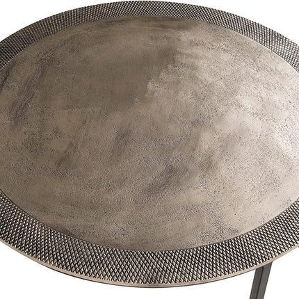 Sochi set van 2 bijzettafels, antiek nikkel