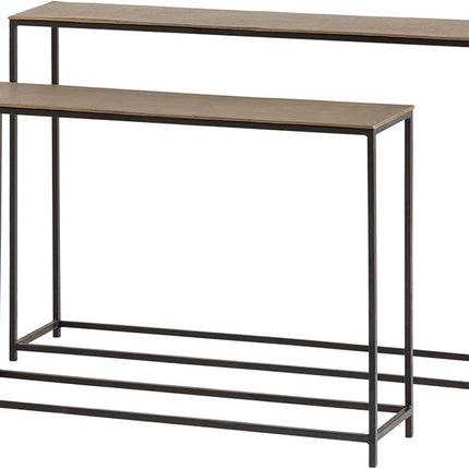 Baku wandtafelset van 2, antiek messing