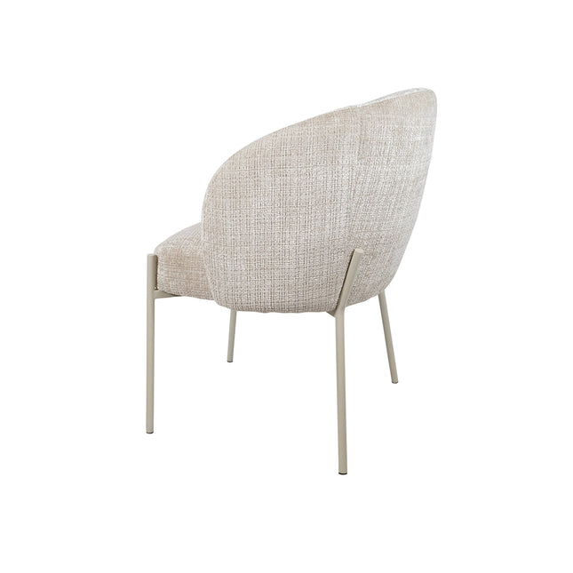 Adele - eetkamerstoel - beige poten - Cremona - Taupe 04 (set van 2)