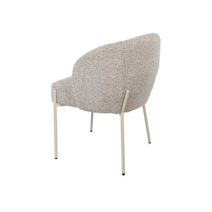 Adele - eetkamerstoel - beige poten - Puente - Stone 09 (set van 2)