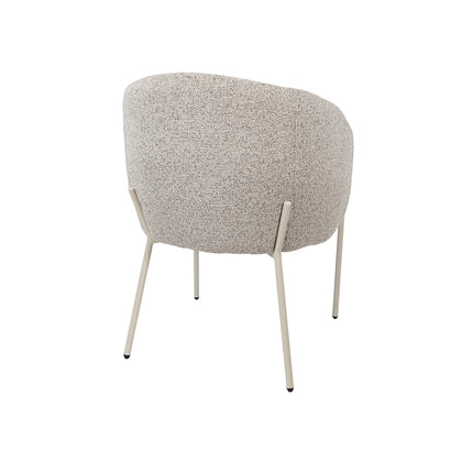 Adele - eetkamerstoel - beige poten - Puente - Stone 09 (set van 2)