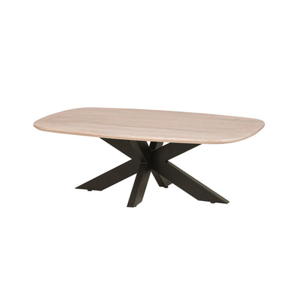 Deense salontafel ovaal 120, mango asblond