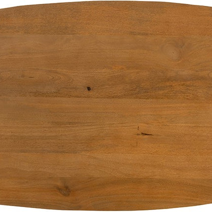 Deense ovale salontafel 120, mangohout glad naturel