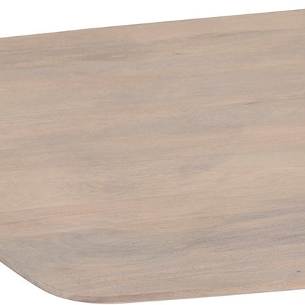 Deense ovale eetkamertafel 230, mango ashblond