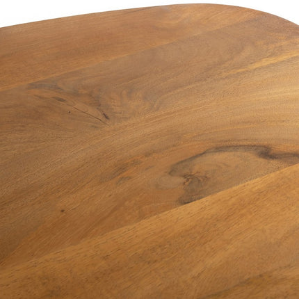 Deense ovale eetkamertafel 230, mango glad naturel