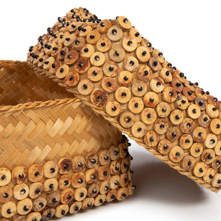 De kokosnootschaalmand - naturel - M