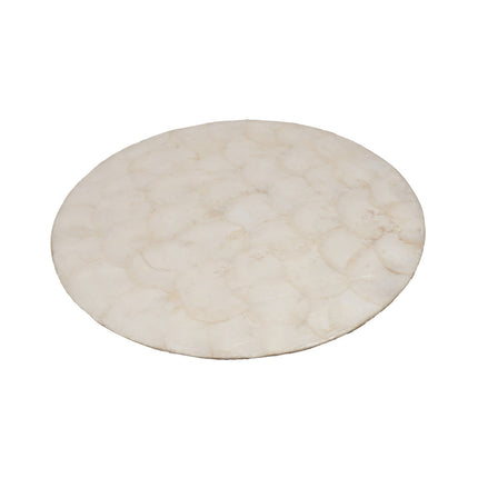De parelmoer-placemat - wit