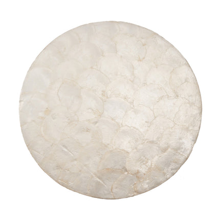 De parelmoer-placemat - wit