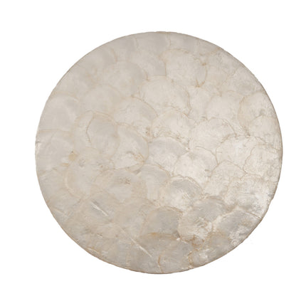 De parelmoer-placemat - wit