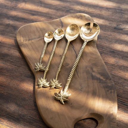 De lange palmboomlepel - goud
