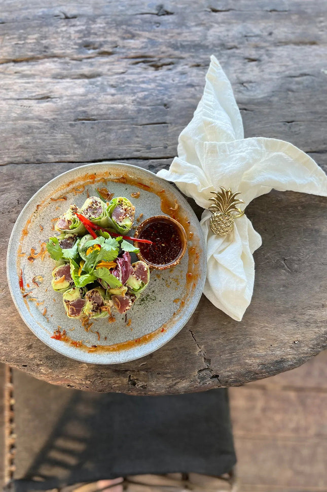 De ananasservetring - goud