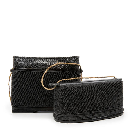 Schatkist met kralen - zwart